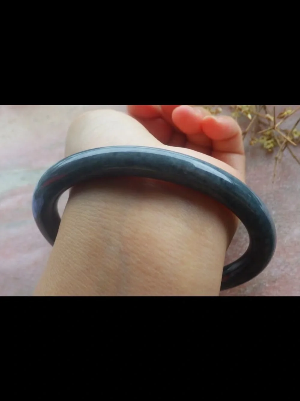 Elegant green bangle certificate jadeite jade luck bracelet 68mm 8.25 inches